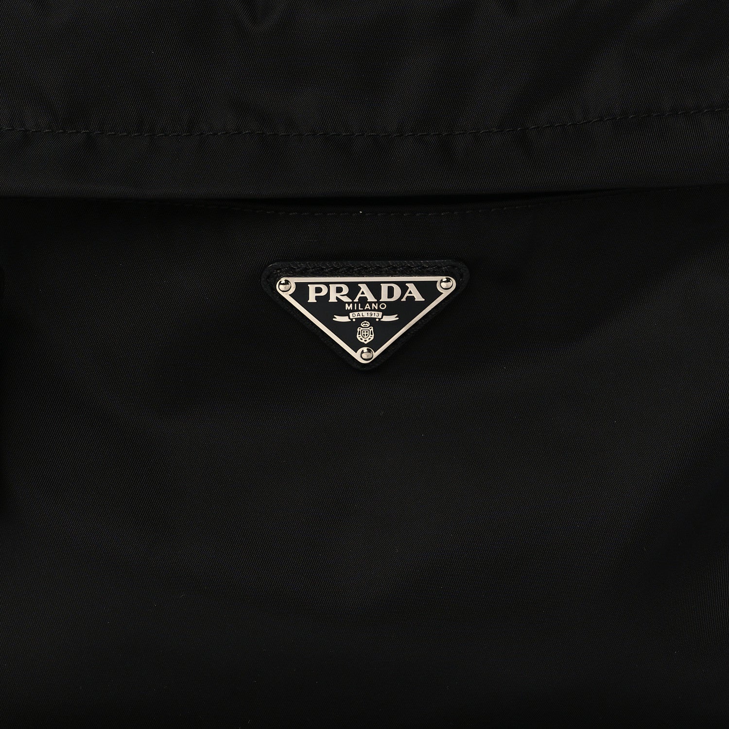 Prada Tessuto Nylon Flat Flap Messenger Bag Black 7 of 9