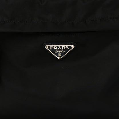 Prada Tessuto Nylon Flat Flap Messenger Bag Black 7 of 9