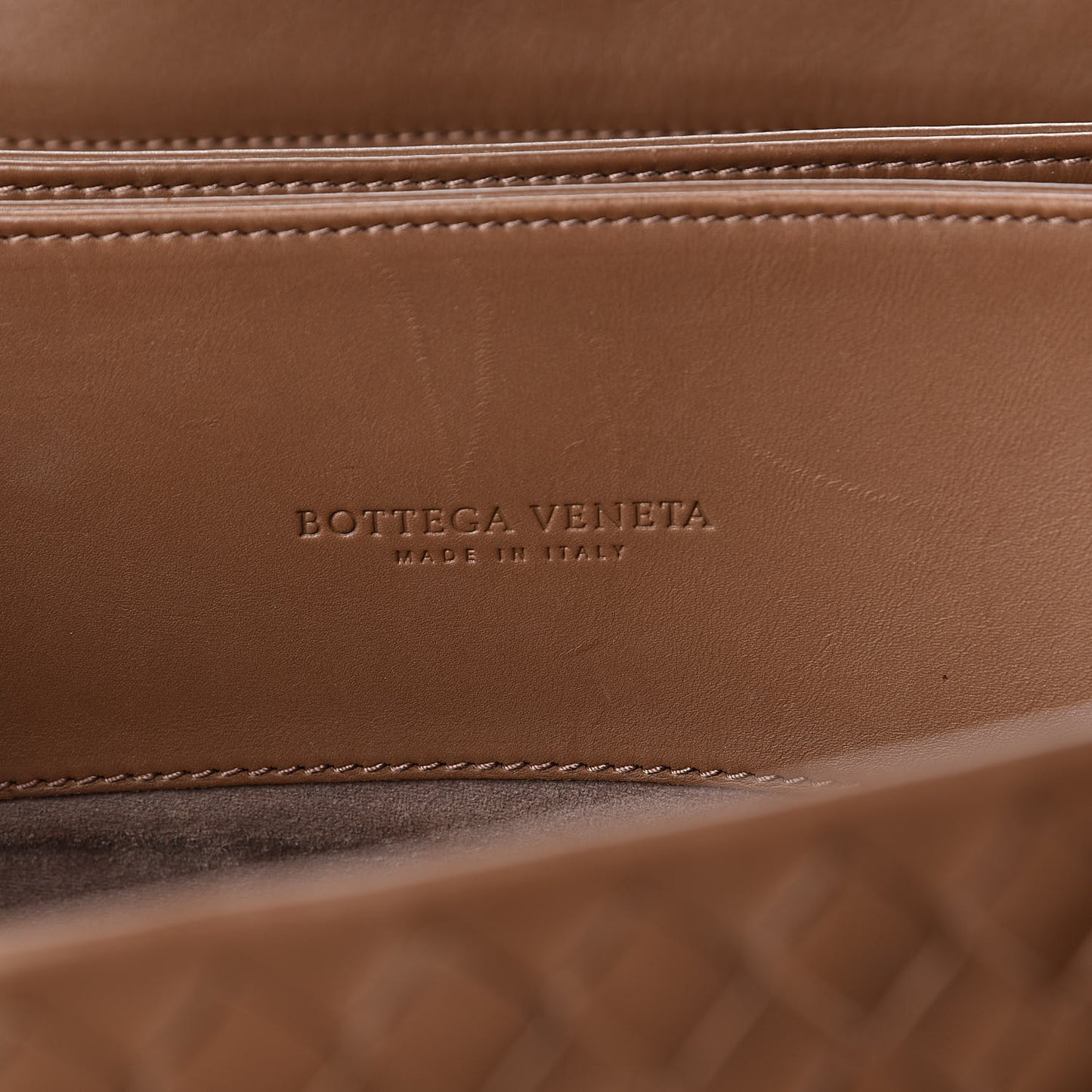 Nappa Intrecciato Medium Roma Tote Brown Taupe
