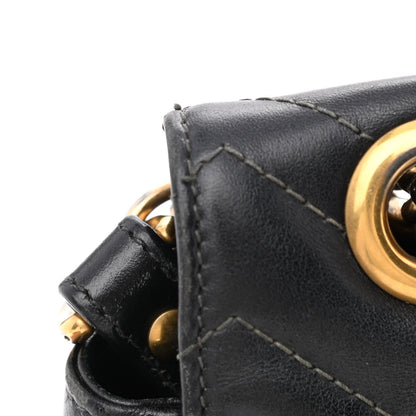Gucci Calfskin Matelasse Small GG Marmont Shoulder Bag Black 14 of 18