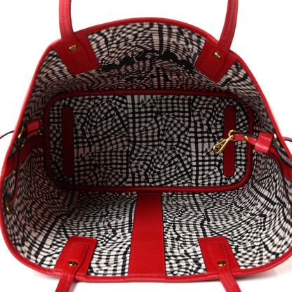 MCM Visetos Medium Liz Reversible Shopper Tote Ruby Red 6 of 23