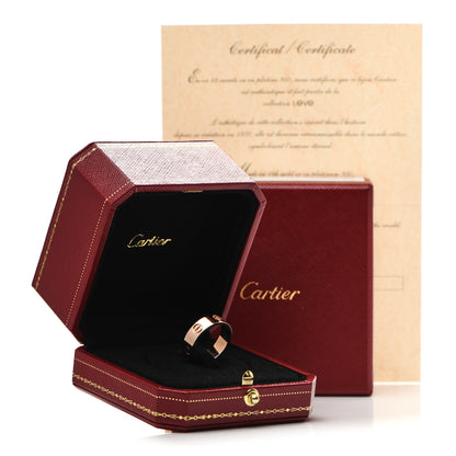 Cartier 18K Pink Gold 5.5mm LOVE Ring 54 6.75 5 of 5
