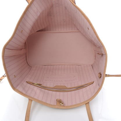 Louis Vuitton Damier Azur Neo Neverfull MM Rose Ballerine 5 of 12