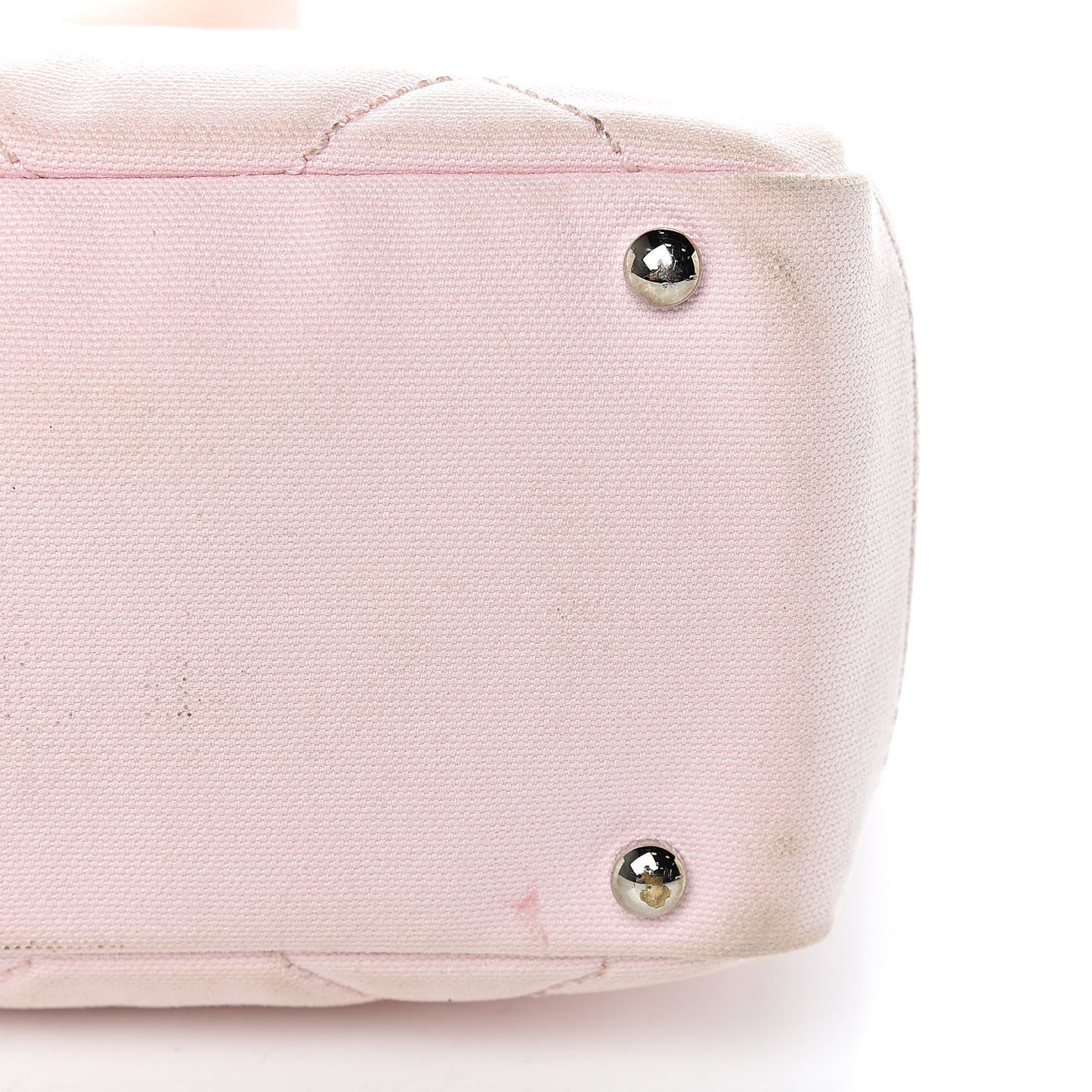 Coated Canvas Quilted Small Paris Biarritz Tote Pink