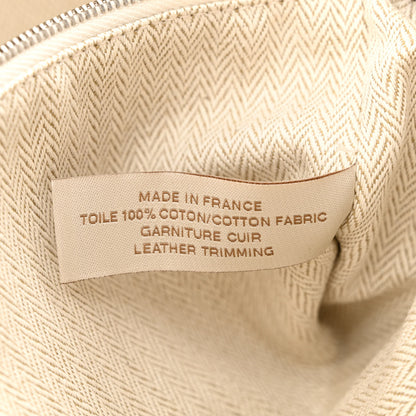 Hermes Canvas Barenia Fourbi 25 MM Pouch Naturel Fauve 10 of 13