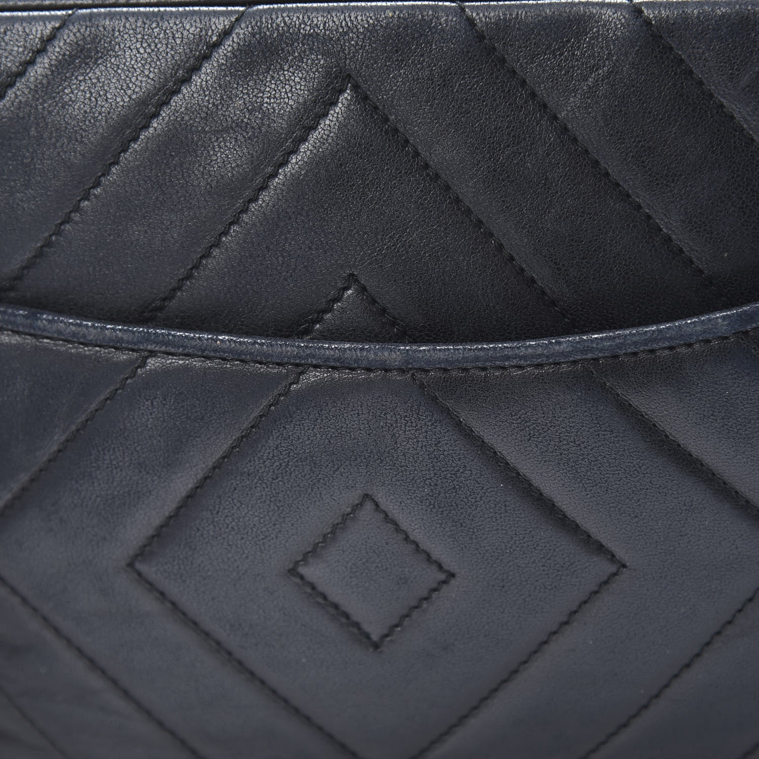 Chanel Lambskin Chevron Quilted Tassel Camera Case Black 14 of 14