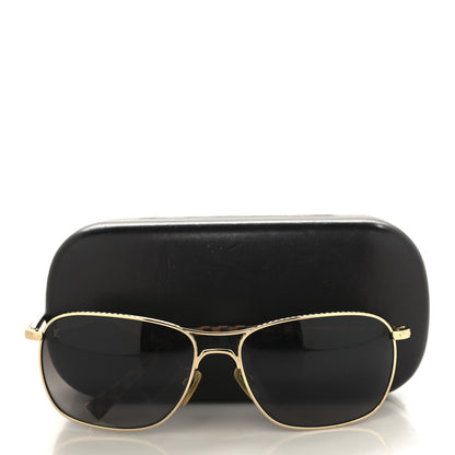 Louis Vuitton Metal Conspiration Pilote Aviator Sunglasses Z0251U Gold 7 of 9