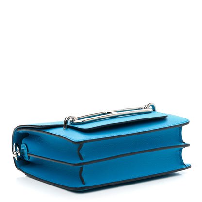 Hermes Evercolor Verso Mini Sac Roulis Bleu Frida Rouge H 4 of 9