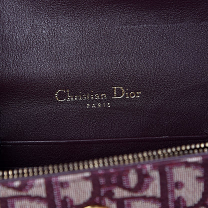 Christian Dior Oblique Saddle Belt Bag Bordeaux 6 of 8