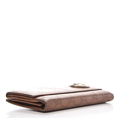 Gucci Guccissima Continental Heart Wallet Bronze 4 of 14