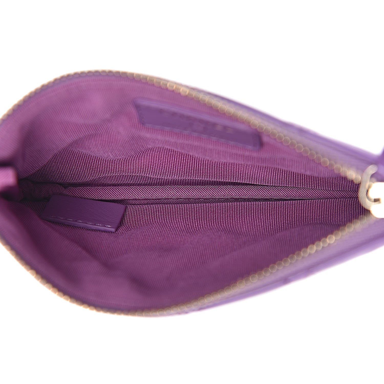 Chanel Patent Quilted Small Cosmetic Case Purple 5 of 8