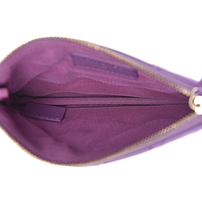 Chanel Patent Quilted Small Cosmetic Case Purple 5 of 8