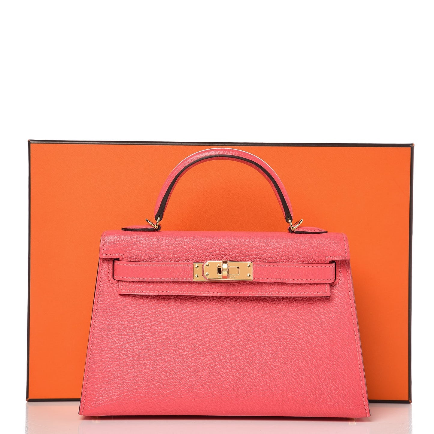 Chevre Mysore Mini Kelly Sellier 20 Rose Lipstick