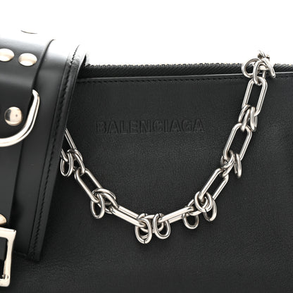 Balenciaga Calfskin Chain Cuff Wristlet Wallet Black 17 of 21