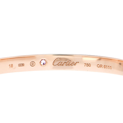 Cartier 18K Pink Gold Pink Sapphire LOVE Cuff Bracelet 18 3 of 3