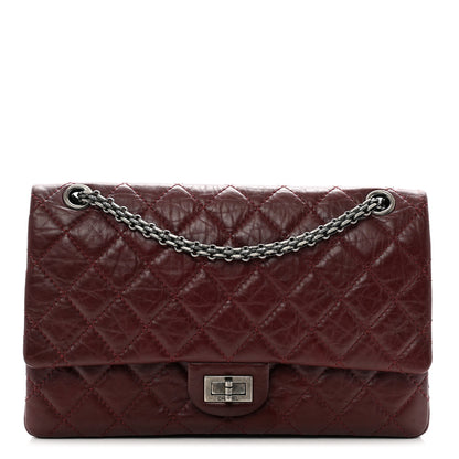 Chanel Aged Calfskin Quilted 2.55 Reissue 226 Flap Dark Burgundy 1 of 10