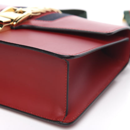 Gucci Calfskin Small Sylvie Shoulder Bag Hibiscus Red 10 of 11