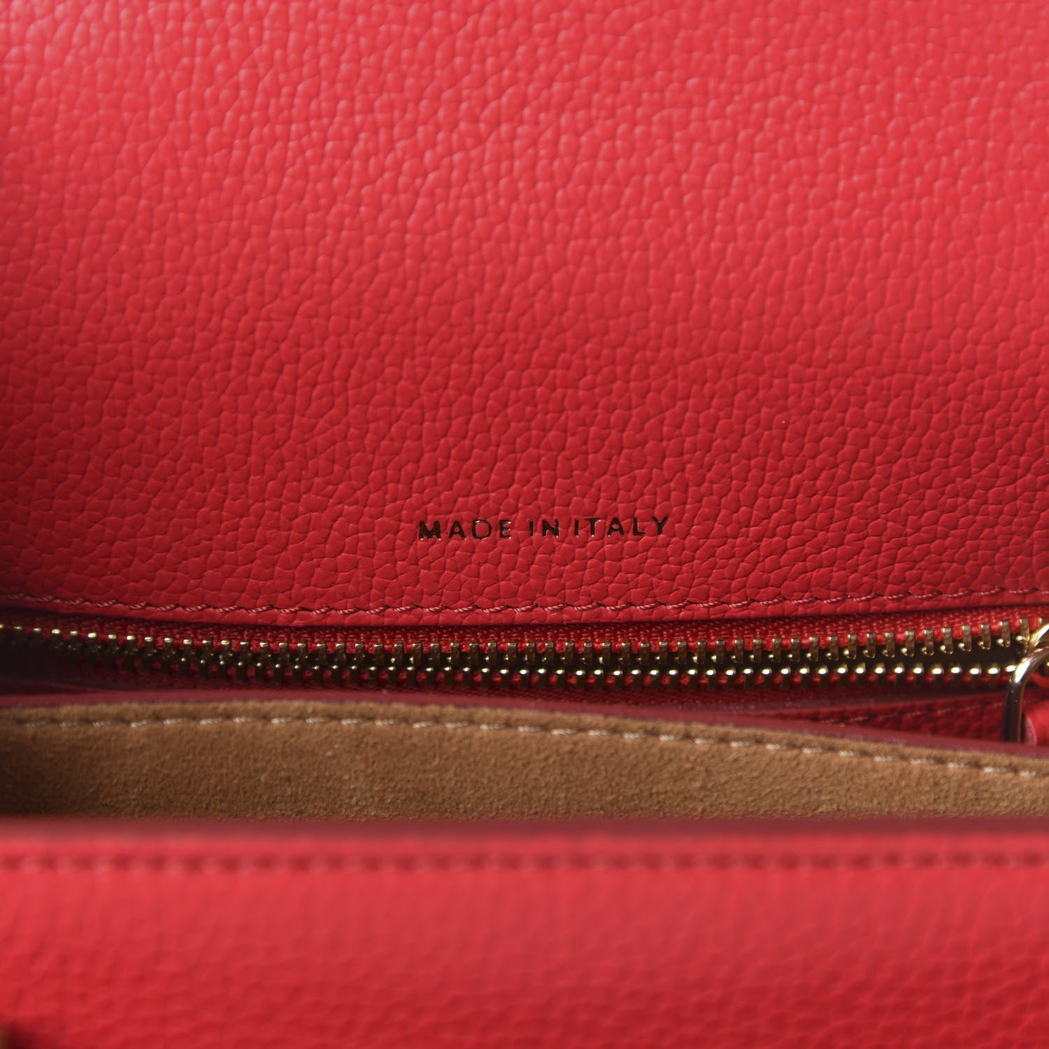MCM Calfskin Studded Mini Patricia Crossbody Bag Chinese Red 9 of 10