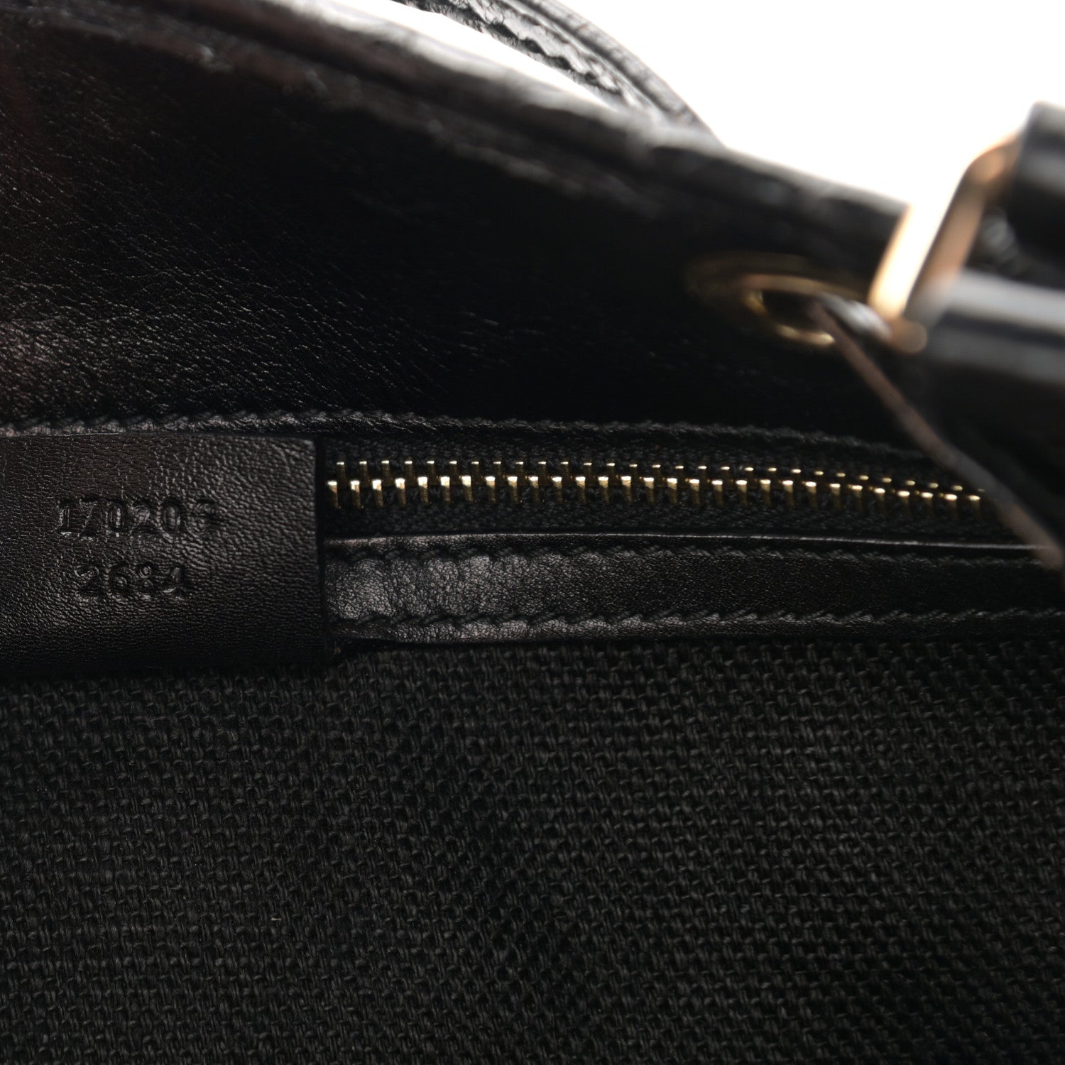 Gucci Crocodile Peggy Braided Tote Black 7 of 12