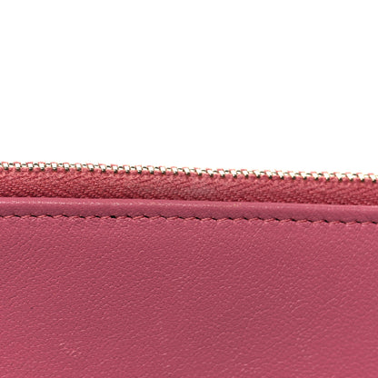 Chanel Sheepskin Quilted Large Vintage Mademoiselle Cosmetic Case Dark Pink 11 of 11