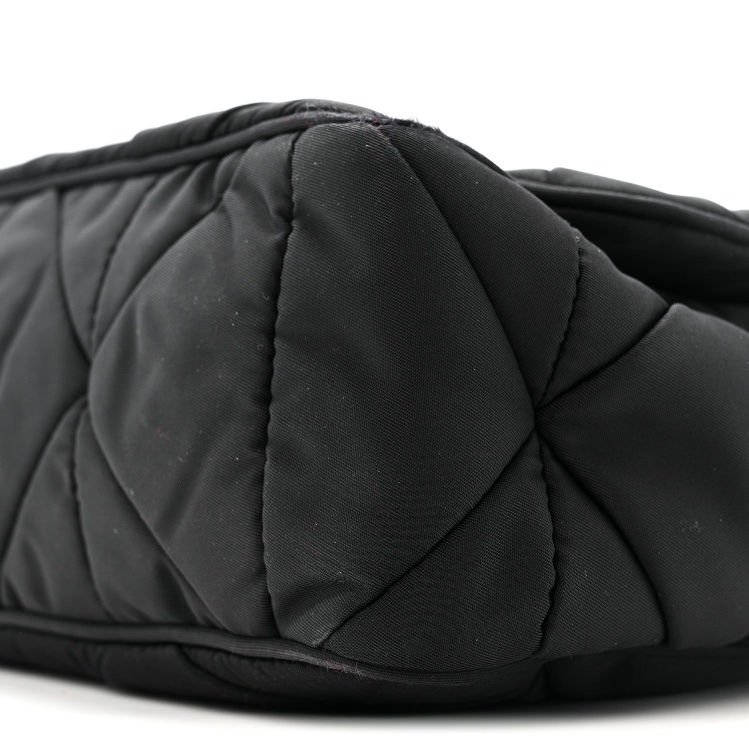 Prada Re-Nylon Quilted Padded Flap Shoulder Bag Black 11 of 14