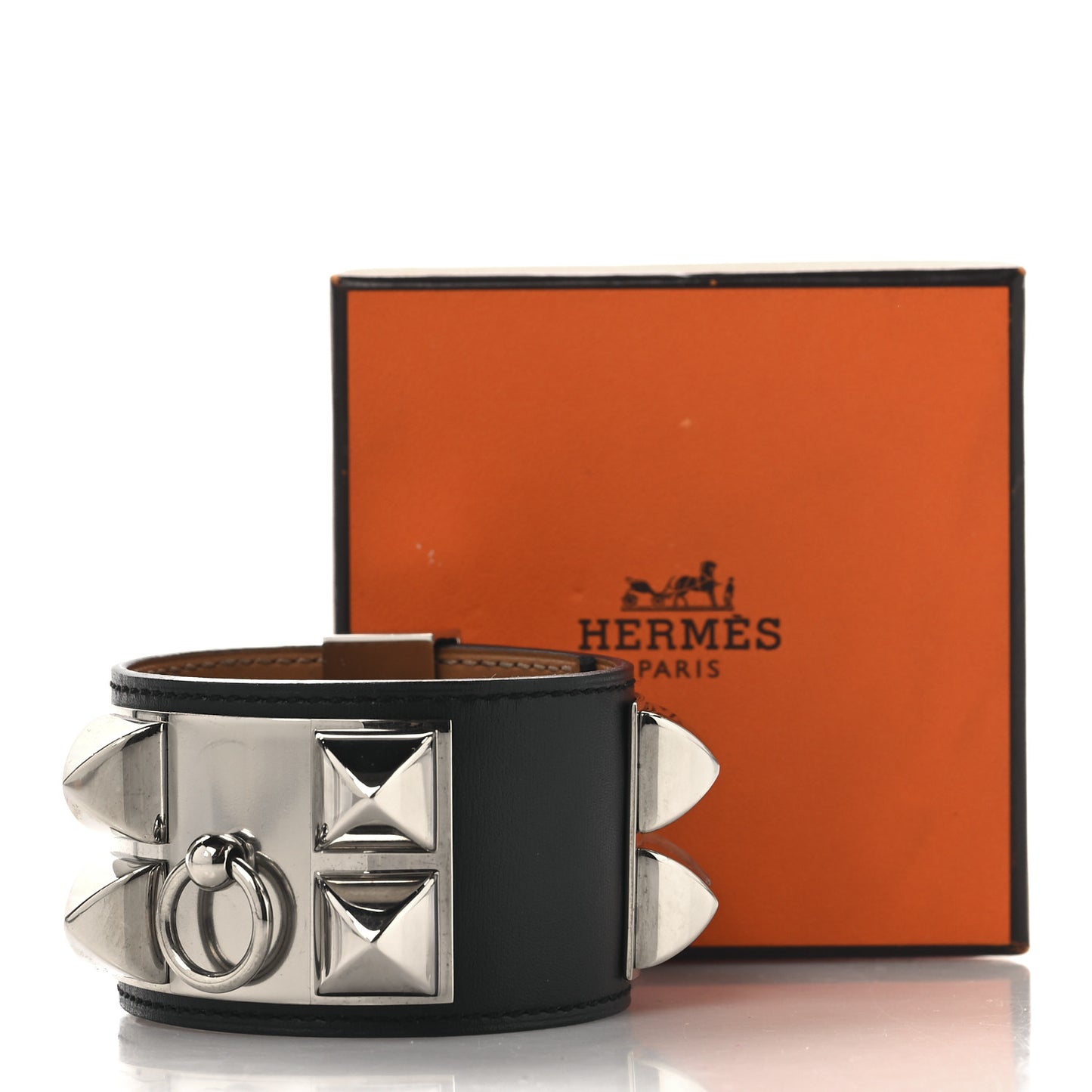 Epsom Collier de Chien CDC Bracelet S Black