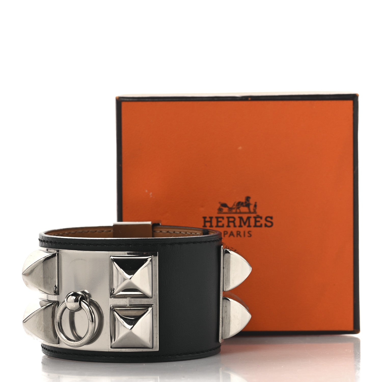 Hermes Epsom Collier de Chien CDC Bracelet S Black 7 of 7