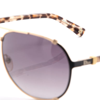 Christian Dior Chicago 2 Aviator Sunglasses Gold Grey 5 of 10