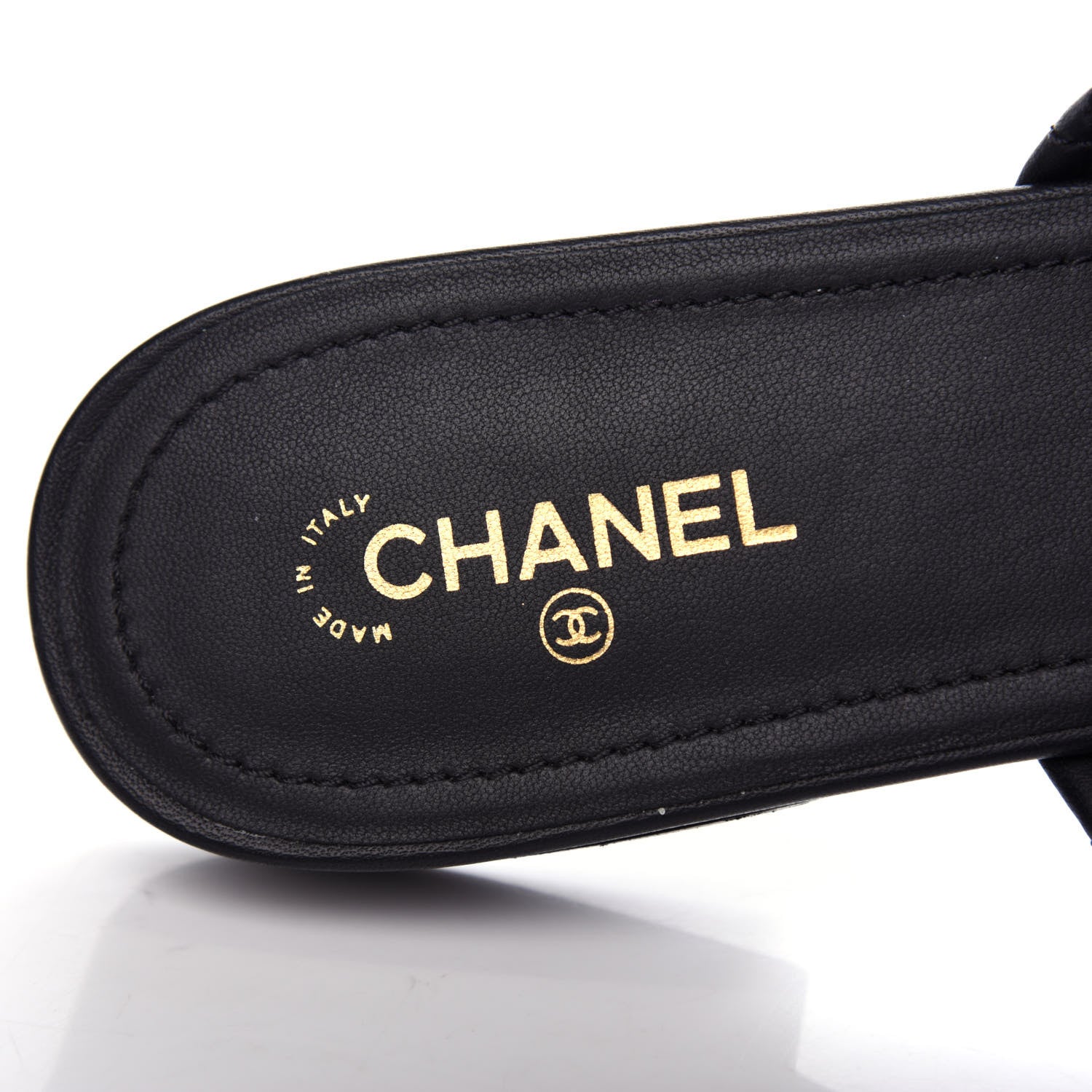 Chanel Lambskin Quilted Chain Mules 39 Black 8 of 11