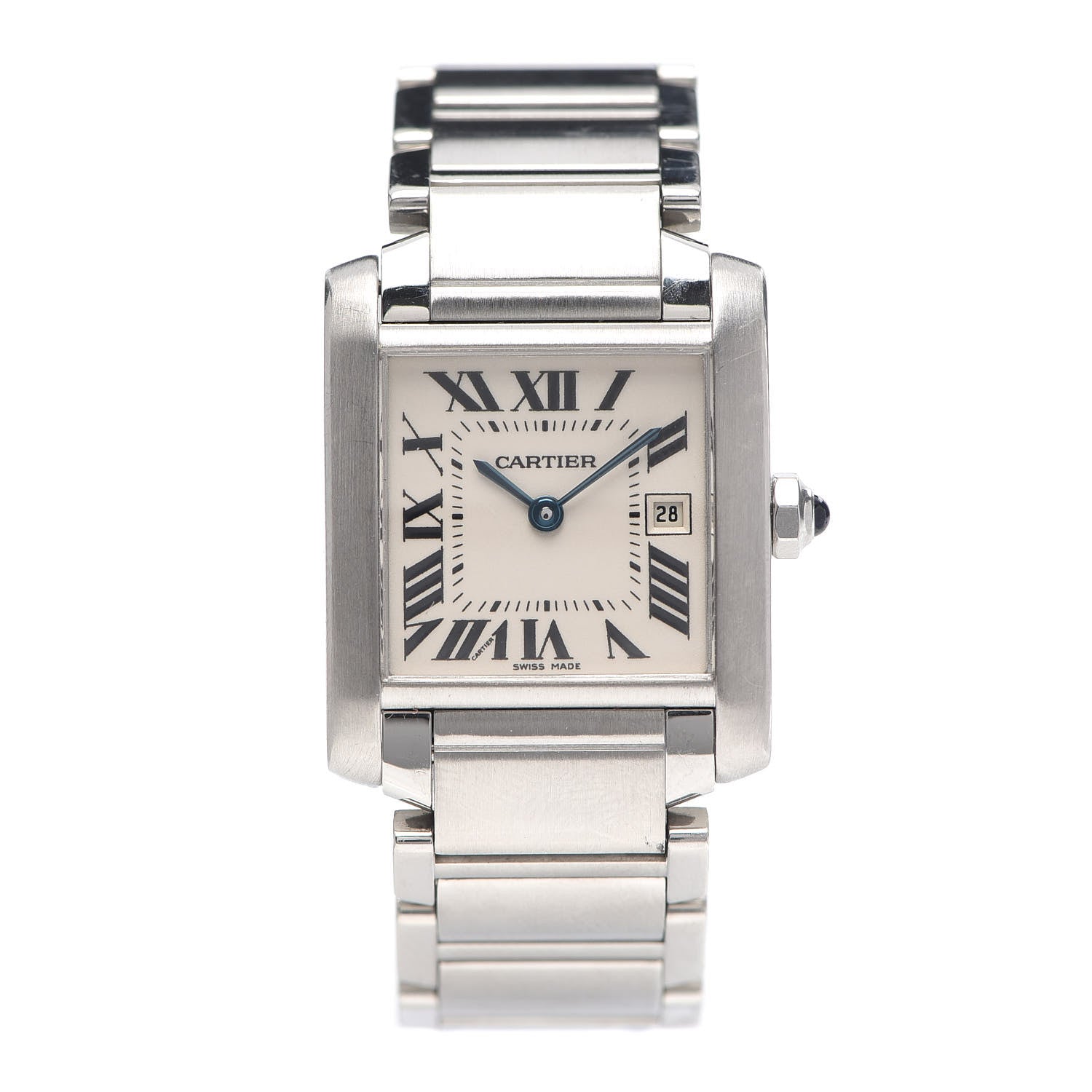 Cartier Stainless Steel 25mm Tank Francaise Quartz Watch 1 of 4