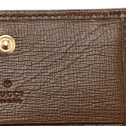 Gucci GG Supreme Monogram Horsebit 1955 Card Case Wallet Beige Ebony Brown Sugar 9 of 9