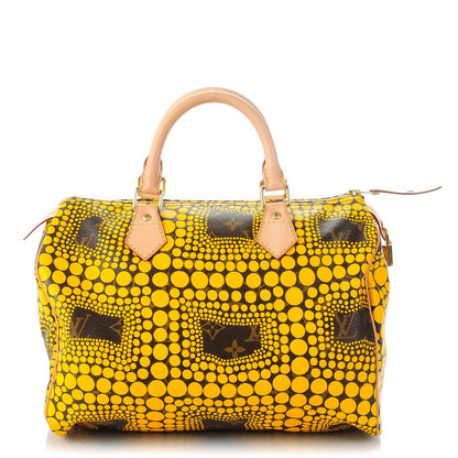 Louis Vuitton Monogram Kusama Town Speedy 30 Yellow 1 of 7