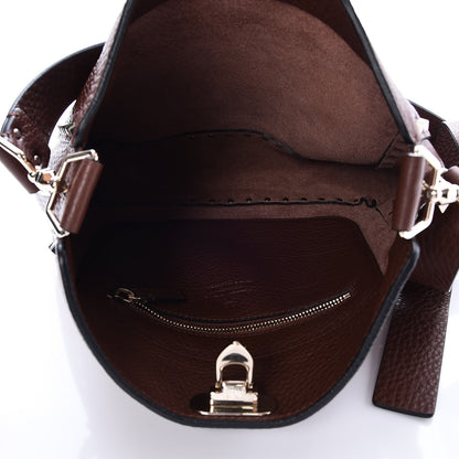 Valentino Garavani Pebbled Calfskin Small Rockstud Flip-Lock Messenger Bag Light Brown 5 of 7