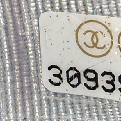 Chanel Metallic Lambskin Quilted Glasses Case With Chain Silver 8 of 14