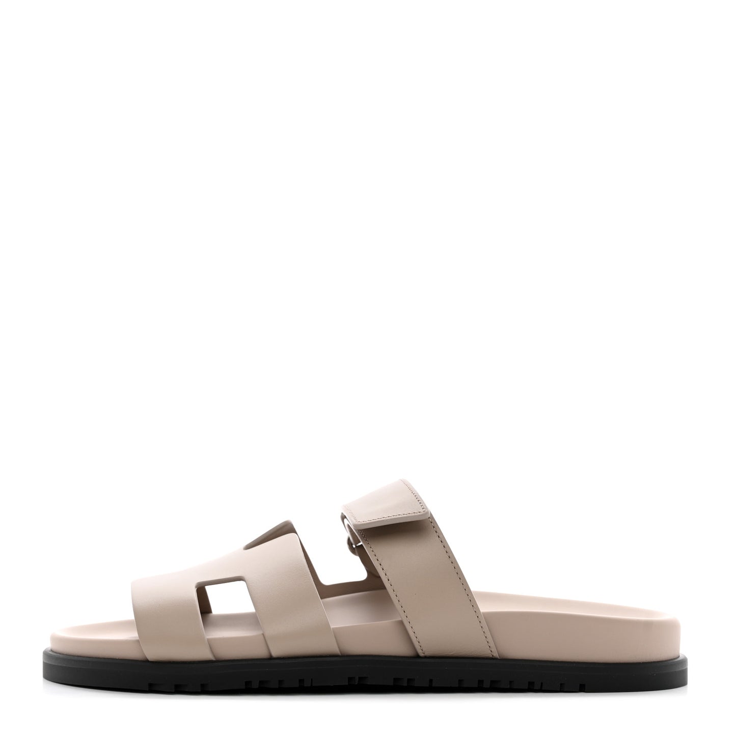 Calfskin Womens Chypre Sandals 40 Beige Mastic