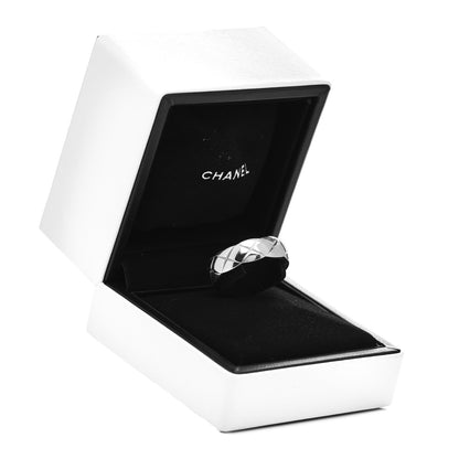 Chanel 18K White Gold Small Coco Crush Ring 60 9 6 of 6
