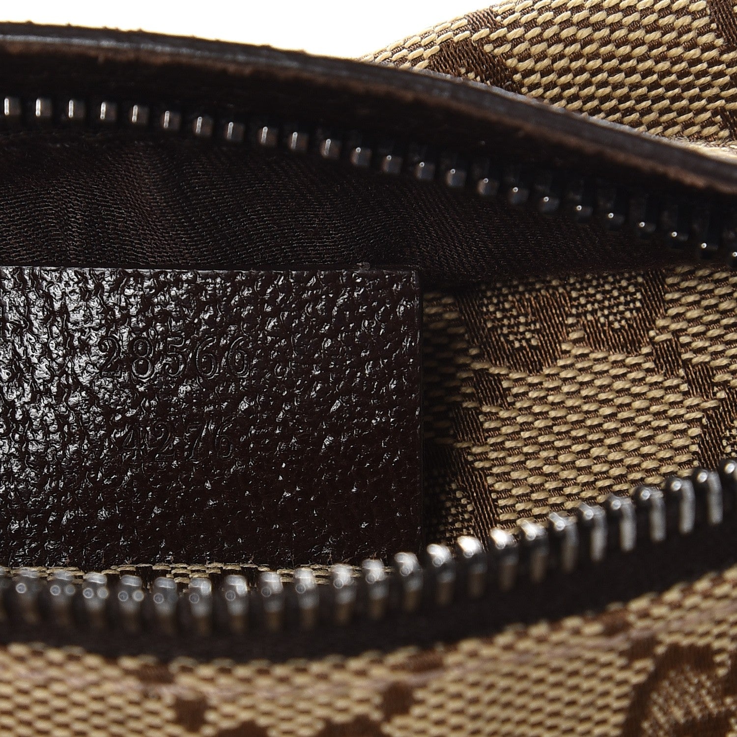 Gucci Monogram Web Belt Bag Dark Brown 9 of 11