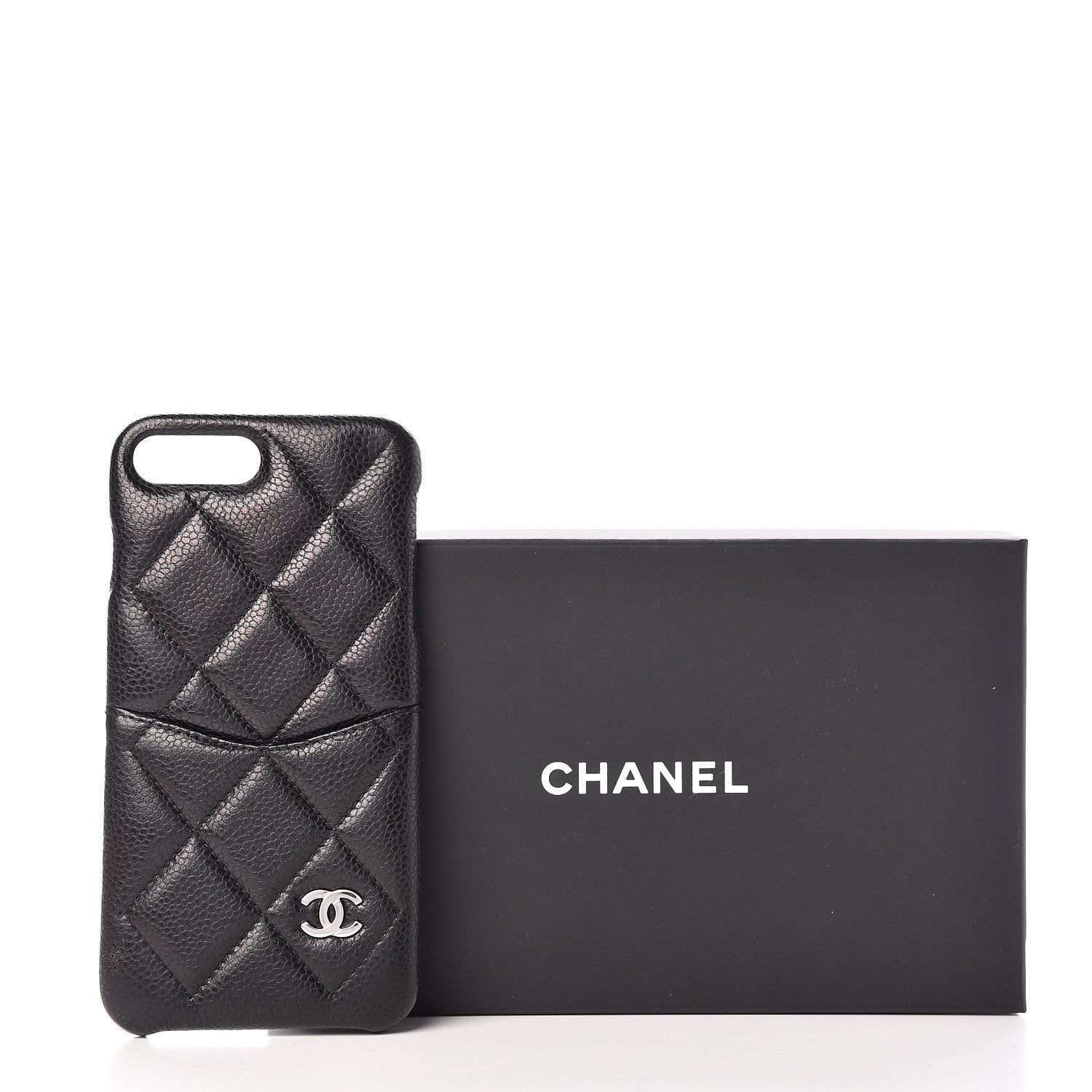 Chanel Caviar Quilted iPhone 8 Plus Coco Tech Case Black 8 of 8