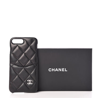 Chanel Caviar Quilted iPhone 8 Plus Coco Tech Case Black 8 of 8