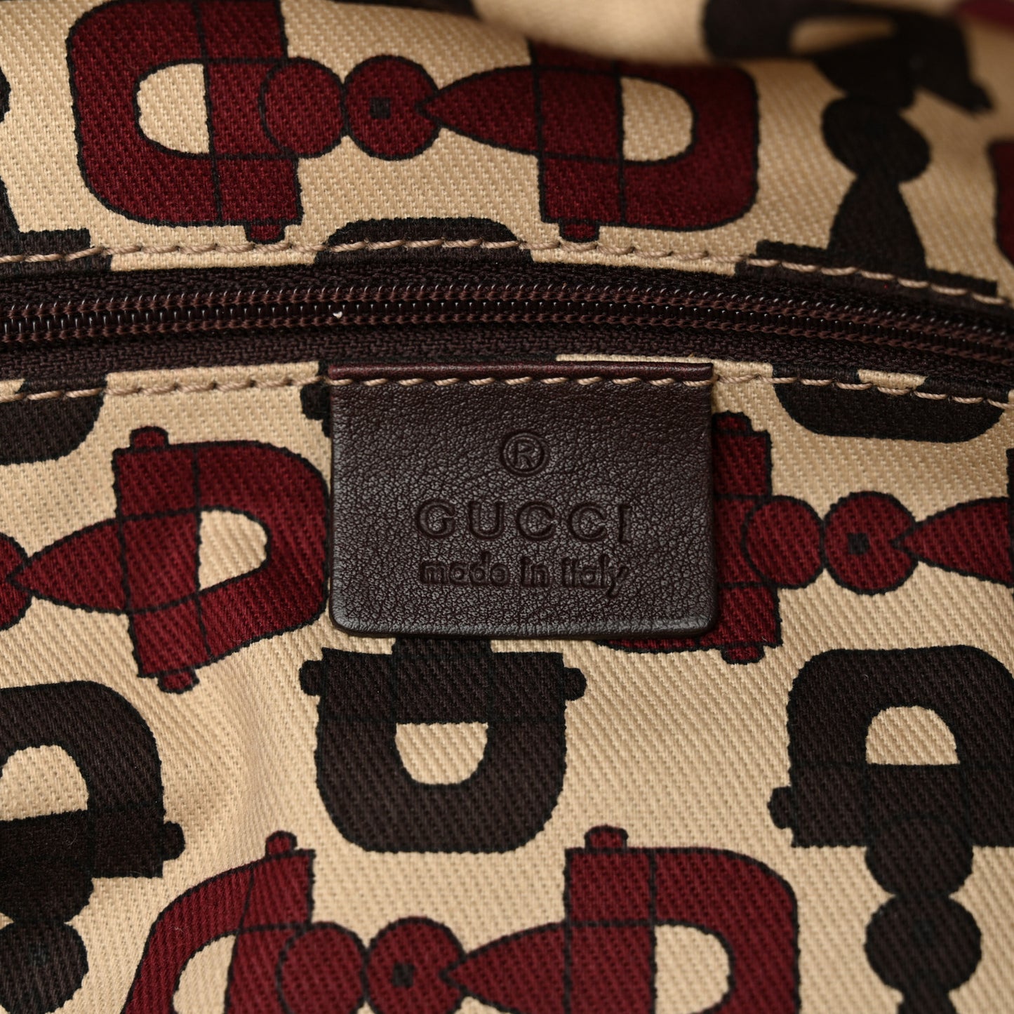 Guccissima Small Princy Satchel Brown