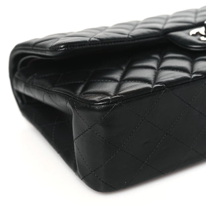 Chanel Lambskin Quilted Medium Double Flap Black 9 of 10