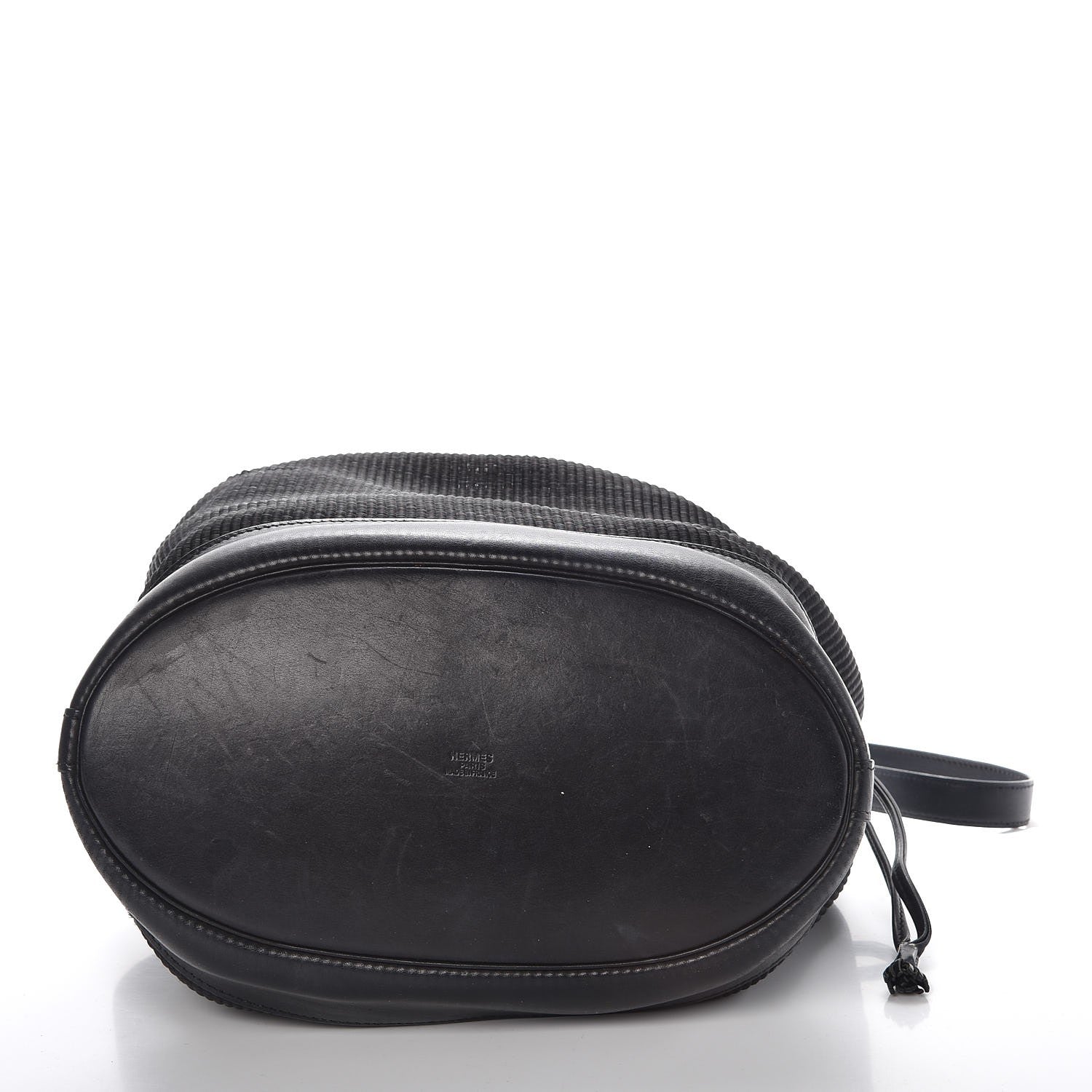 Hermes Barenia Crinoline Market Bag Black 10 of 11