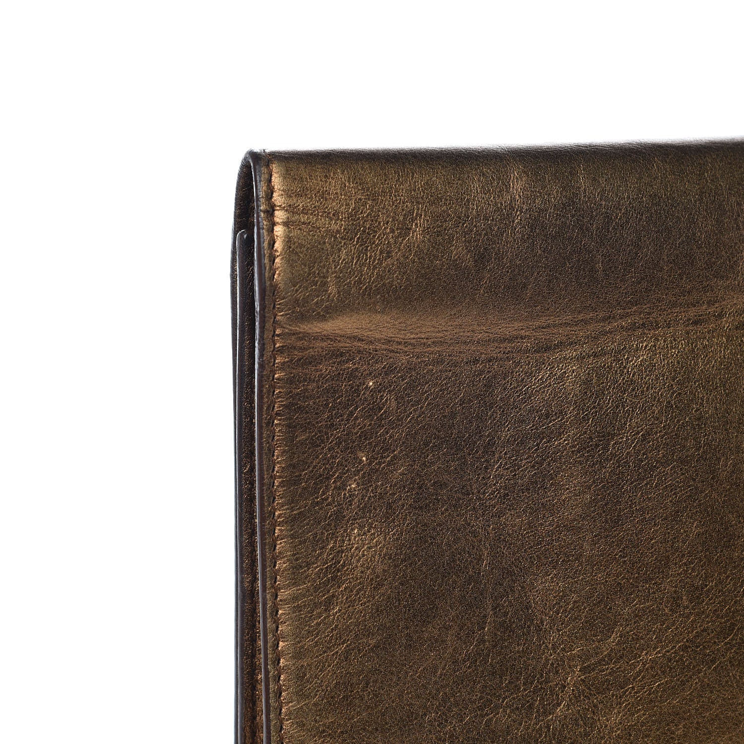 Saint Laurent Metallic Calfskin Monogram Large Belle De Jour Clutch Bronze 14 of 15