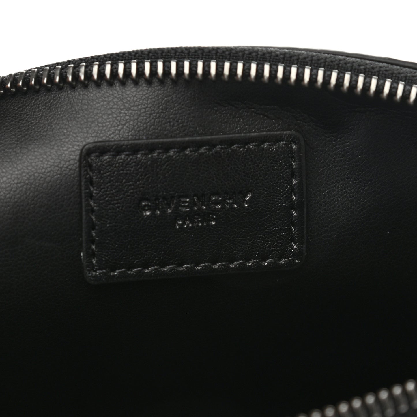 Textured Coated Canvas Mad Love Tour Large Pouch Black