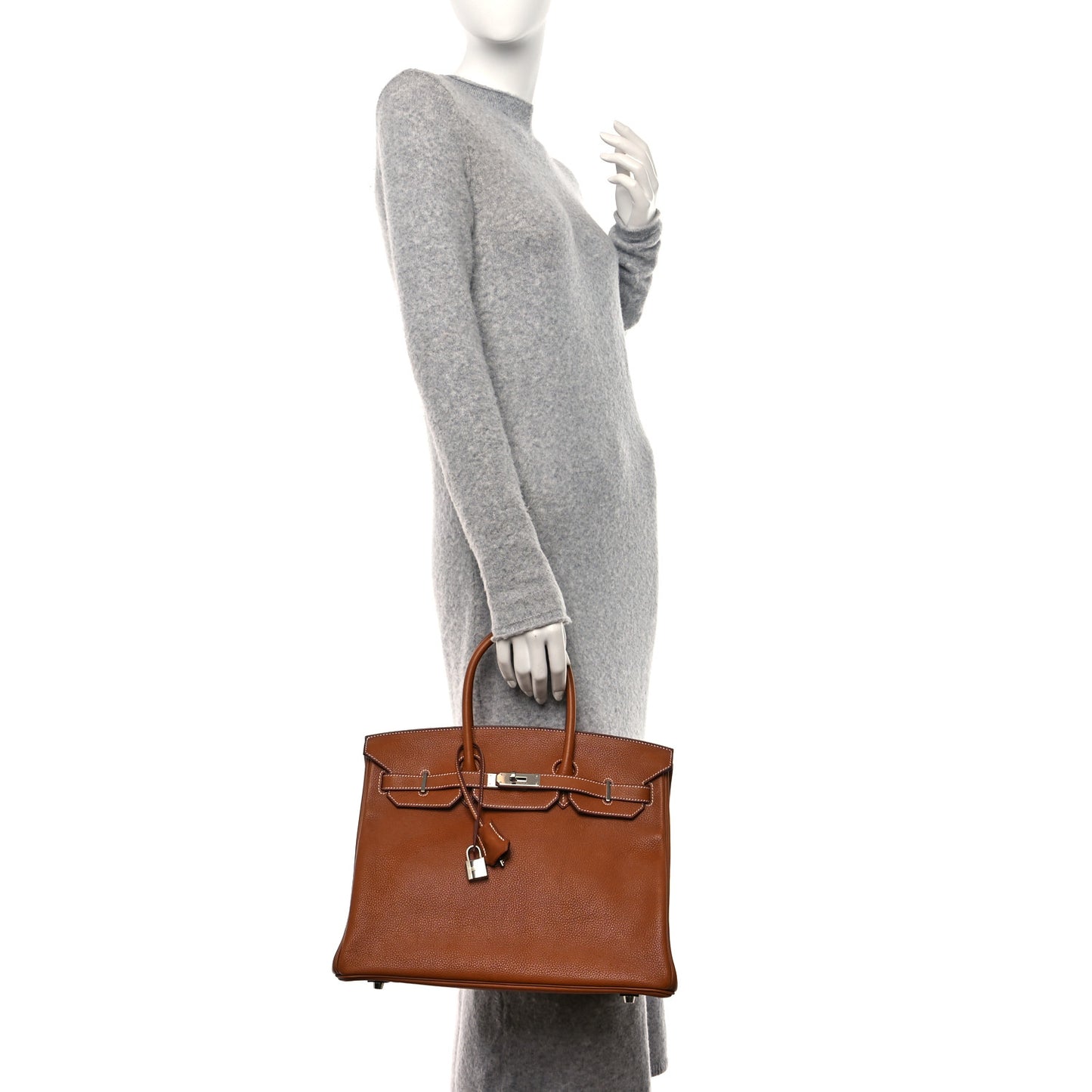 Natural Barenia Faubourg Birkin 35 Fauve