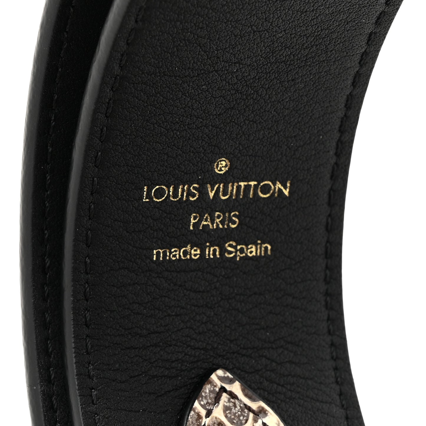 Snakeskin Calf Bandouliere Shoulder Strap