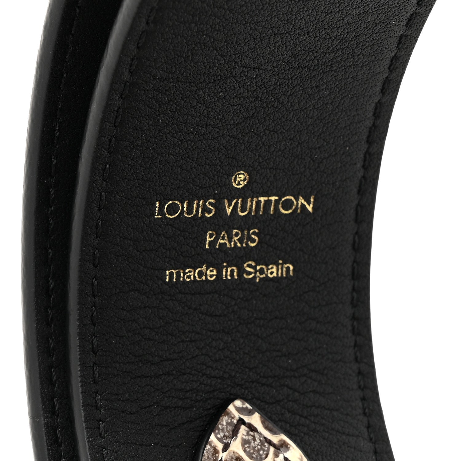 Louis Vuitton Snakeskin Calf Bandouliere Shoulder Strap 4 of 5