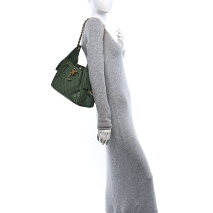 Chanel Caviar Quilted Small Chanel 25 Handbag Khaki 2 of 10