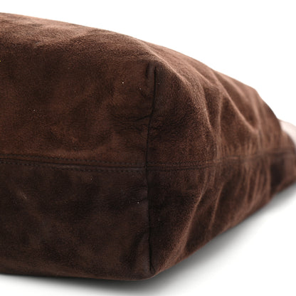 Balenciaga Suede Calfskin B Hobo Brown 10 of 18