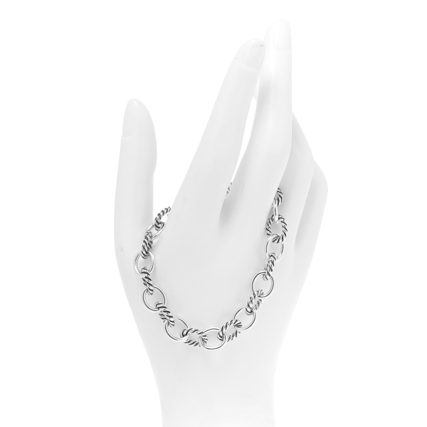 Sterling Silver 10mm Medium Oval Link Bracelet